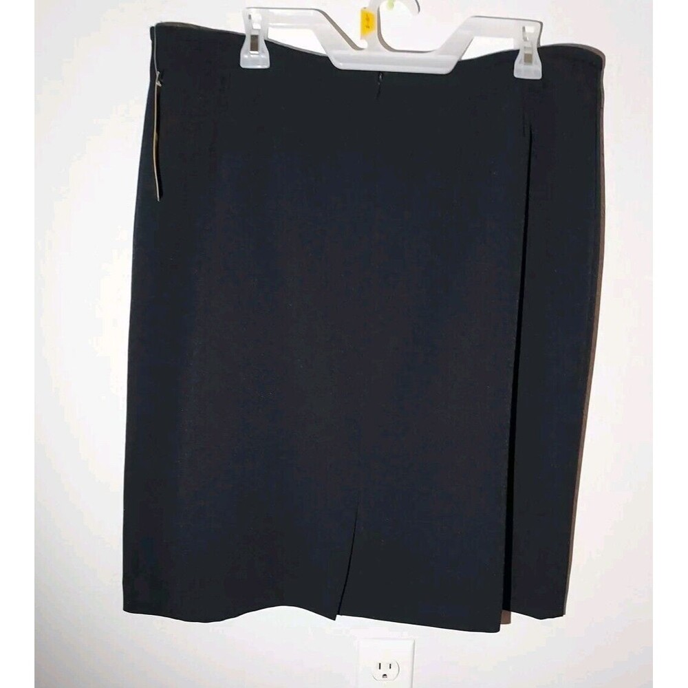 Preston & York Navy Blue Skirt Womens Size 16 - Polyester - 23" Length - NEW - Picture 2 of 4